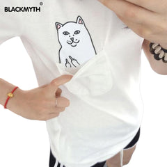 American Style Cat Printed Women T shirt