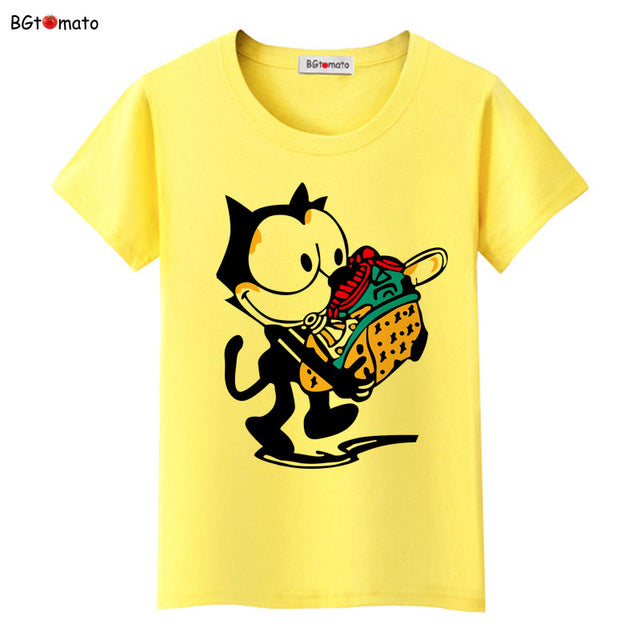 black cat T-shirt