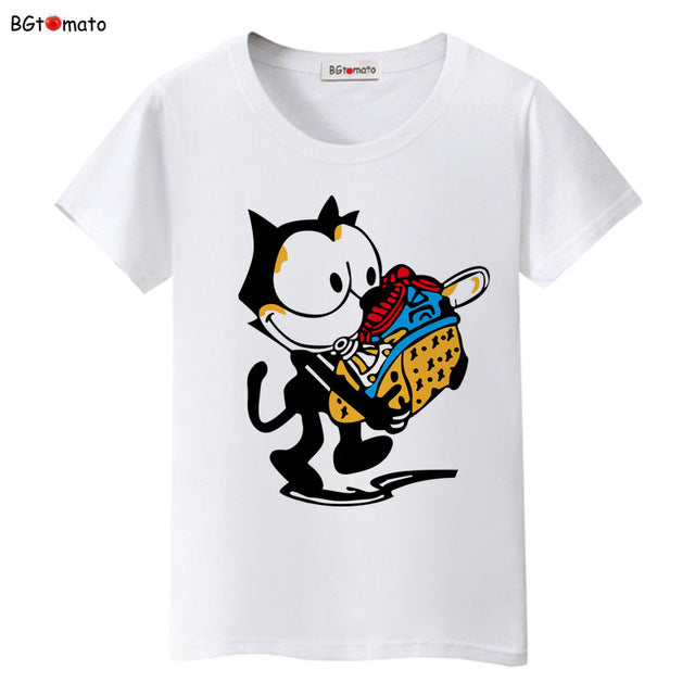 black cat T-shirt