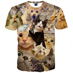 Mr.1991INC Cats T-shirt