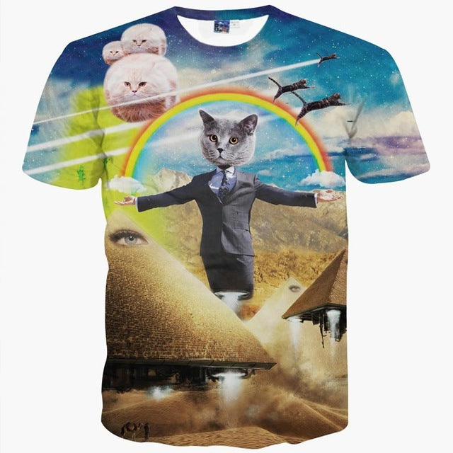 Mr.1991INC Cats T-shirt