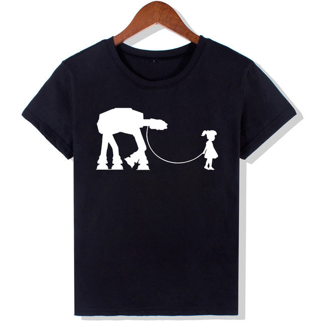 Harajuku Black T Shirt Women Tops Punk Cartoon Cat Face Letter Print Tee Shirt