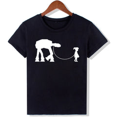 Harajuku Black T Shirt Women Tops Punk Cartoon Cat Face Letter Print Tee Shirt