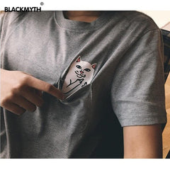 American Style Cat Printed Women T shirt