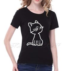 cat print t-shirt