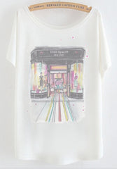 Newest batwing Cat sleeve t shirt