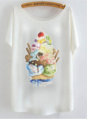 Newest batwing Cat sleeve t shirt