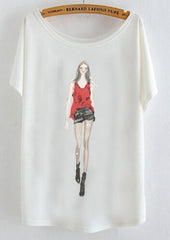 Newest batwing Cat sleeve t shirt