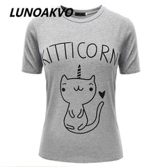 Summer Cute cartoon Cat T-Shirt