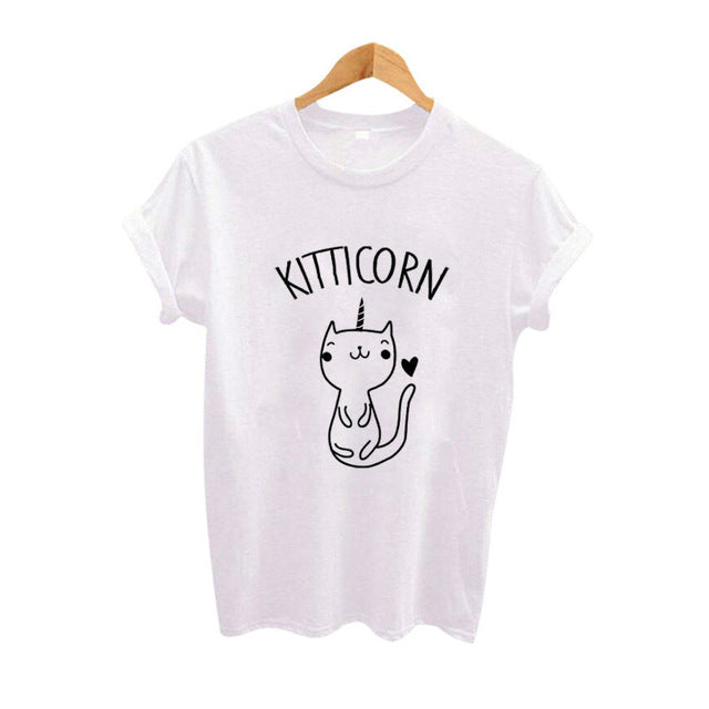 Cute Cat T-Shirt Kitticorn Kitty Kitten T Shirt