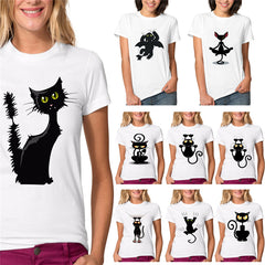 Summer Naughty Black Cat 3D Tshirt