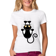 Summer Naughty Black Cat 3D Tshirt