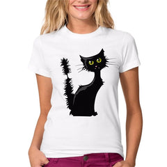 Summer Naughty Black Cat 3D Tshirt