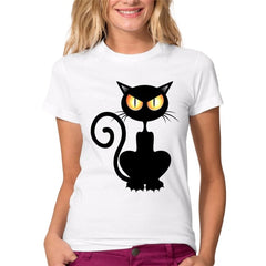 Summer Naughty Black Cat 3D Tshirt