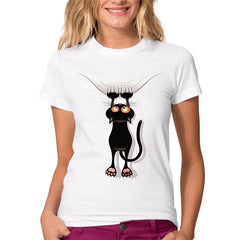 Summer Naughty Black Cat 3D Tshirt