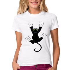 Summer Naughty Black Cat 3D Tshirt
