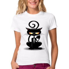 Summer Naughty Black Cat 3D Tshirt