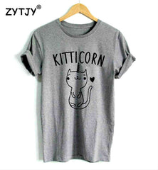KITTICORN KITTEN UNICORN KITTY cat Print Women tshirt