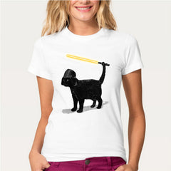 Hopuptee brand+I'm happy unicorn cat print T Shirt