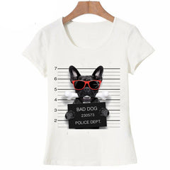 Hopuptee brand+I'm happy unicorn cat print T Shirt