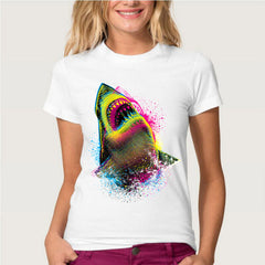 Hopuptee brand+I'm happy unicorn cat print T Shirt