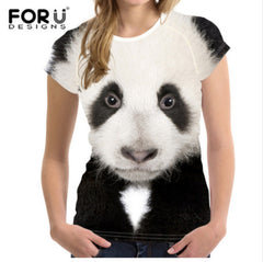 Cute 3D Animal Denim Cat T Shirt for Women