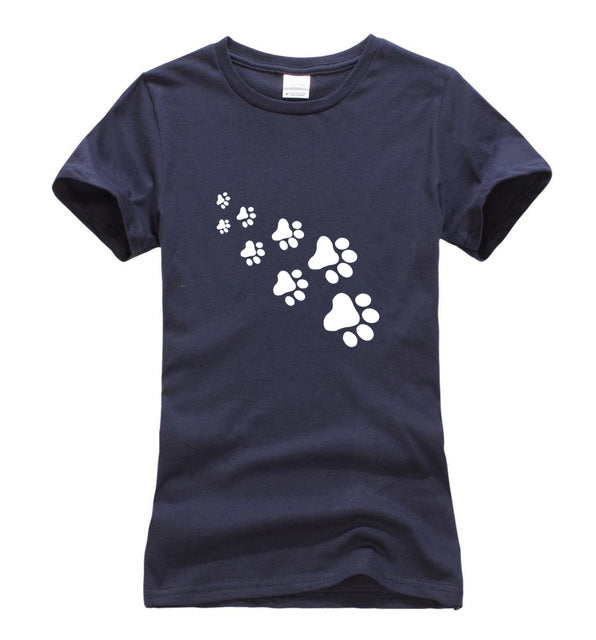 Cat Paws Print T Shirt