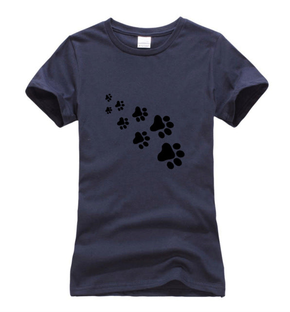 Cat Paws Print T Shirt