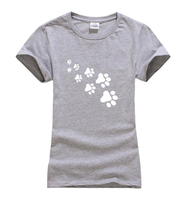 Cat Paws Print T Shirt