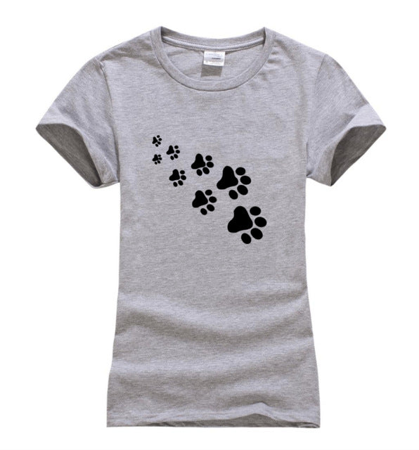 Cat Paws Print T Shirt