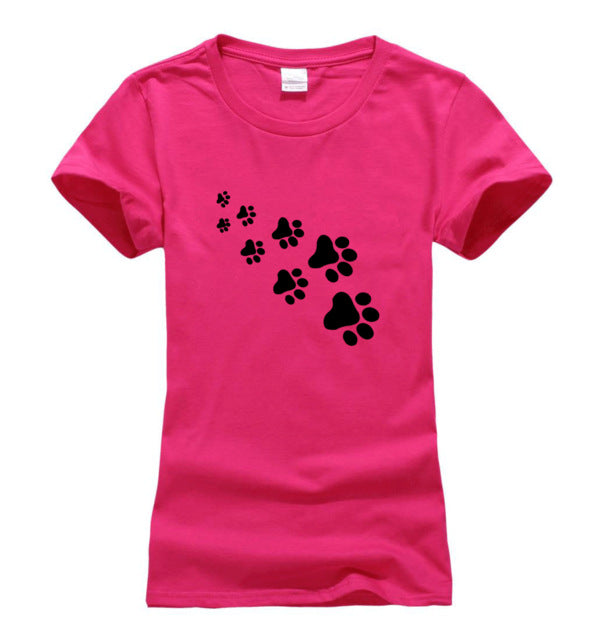 Cat Paws Print T Shirt