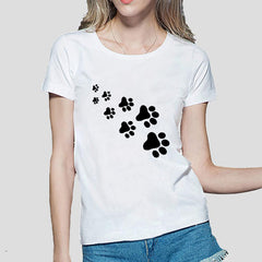 Cat Paws Print T Shirt