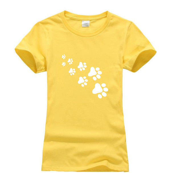 Cat Paws Print T Shirt