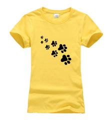 Cat Paws Print T Shirt