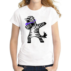 Dabbing Unicorn Cat Women T Shirt