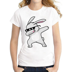Dabbing Unicorn Cat Women T Shirt