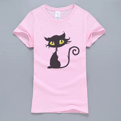 Kawaii Cat Printed T-Shirt