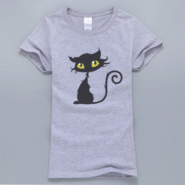 Kawaii Cat Printed T-Shirt
