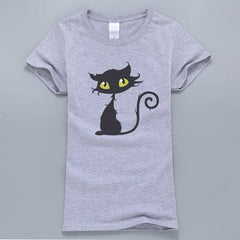 Kawaii Cat Printed T-Shirt