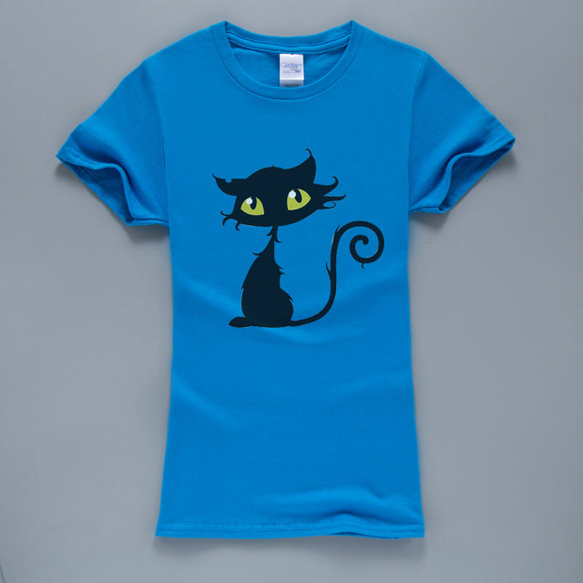 Kawaii Cat Printed T-Shirt