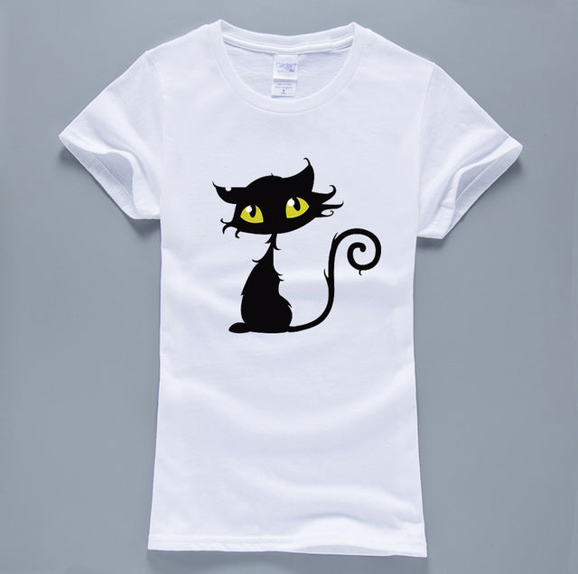 Kawaii Cat Printed T-Shirt