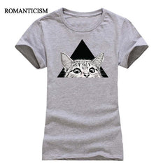 cat printed girl t-shirts