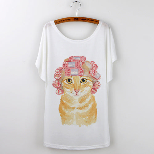 Harajuku Cute Cat T-Shirts