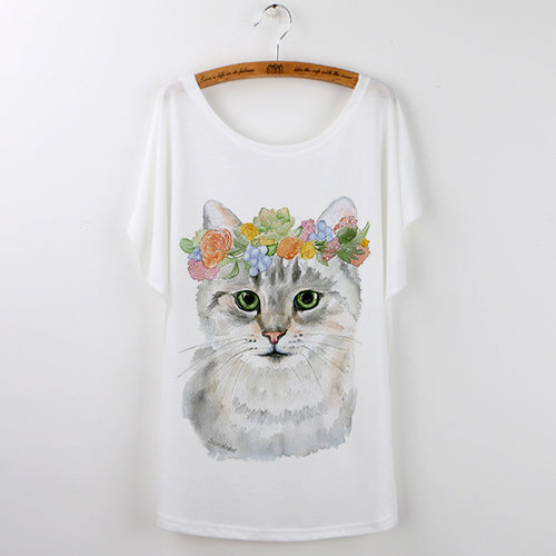 Harajuku Cute Cat T-Shirts