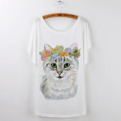 Harajuku Cute Cat T-Shirts