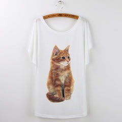 Harajuku Cute Cat T-Shirts