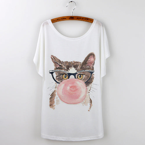 Harajuku Cute Cat T-Shirts