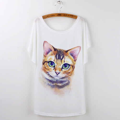 Harajuku Cute Cat T-Shirts