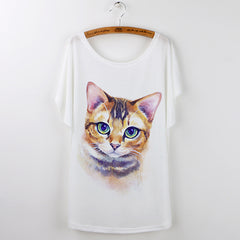 Harajuku Cute Cat T-Shirts