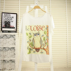 Cat kiss Fish print Top Tees